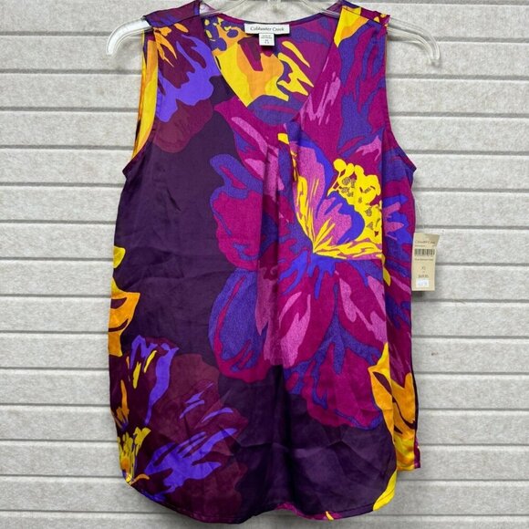 Coldwater Creek Tops - Coldwater Creek Women’s XS Sleeveless Floral Print Top NWT